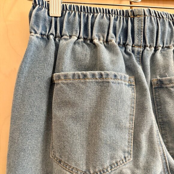 Forever 21 Drawstring Elastic Waistband Denim Joggers for Women (XS) - Picture 10 of 10